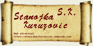 Stanojka Kuruzović vizit kartica